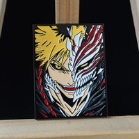 Kurosaki Ichigo Enamel Pins Anime BLEACH Metal Badges Japanese Manga Icon Brooches for Bag Backpack Clothing Lapel Cosplay Gifts