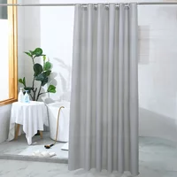 180x180cm PEVA Bathroom Shower Curtain with Hooks Waterproof Thickening Bath Curtain Home Shower Accessories