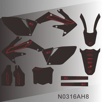 For HONDA CRF250 CRF250R 2006 2007 2008 2009 CRF 250R Full Graphics Decals Stickers Motorcycle Background Custom N0316AH