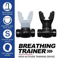 Breathing Exercise Device for Iungs,Breathing Trainer with Adjustable Resistance,Advanced Silicone Material,Double Valve System