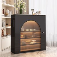 French Retro Sideboards Nordic Creative Solid Wood Living Room Display Cabinet Entryway Sideboard Home Furniture Mueble FYSD