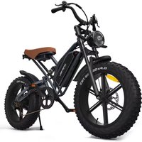 AliExpress JANSNO Jansno ebike X50 Adult ebike 750W Men's E-Mountain Bike 20 Inch Fat Tire Off-Road Electric Bicycle 48V 17AH Battery