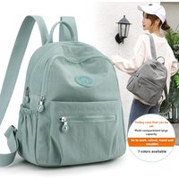 Trendy Women Oxford Mini Backpack Canvas Rucksack Mommy Travel Bag Durable Portable for Outdoor Daily Casual Shopping Trip Use