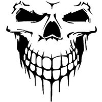 AliExpress Other Skull Head Motorcycle Reflective/Laser Rainbow Stickers Decor Moto Helmet Motor Bike Scooter Body Windshield Accessories Decals