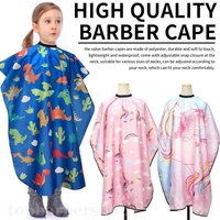 Children's Cute Cartoon Hairdressing Cape Hair Cut Styling Gown Barbershop Haircut Cape Hairdresser Cloth for Kids