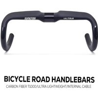 AliExpress NONE Carbon Handlebar Road Bike 260g Aero Comfort, Internal/External Cable Routing, Di2 Compatible, for Endurance & Long Ride