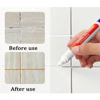 Tile Grout Pen for Kitchen Bathroom Wall and Floor Tile Joint Color Changing Repair Mildewproof and Waterproof Grouting