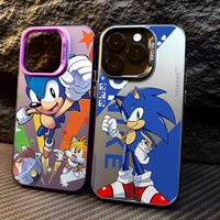 HedgehogS Game S-Sonics Phone Case for iPhone 17 Air 16 16e 15 14 Plus 13 12 11 Pro Max X Xs XR 8 Colorful Silver Hard Cover