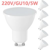 6PCS GU10 LED Bulbs AC220V Warm White Cool White 5W Eqv to 40W Non-dimmable Energy Saving Light Bulbs 120° Wide Beam Angle