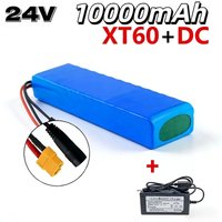24V 10Ah Rechargeable Lithium Battery Pack + Charger – Stable Energy Accessory Replacement for 250W/350W Scooter Durable