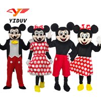 New Mickey Minnie Mouse Mascot Cosplay Costume Cartoon Characters Adult portable Fancy Dress Suits Holidays Carnival Event Props
