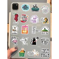 AliExpress YIIMANNER 50PCS Funny Snarky Meme Stickers Cartoon Decals Decoration DIY Notebook Fridge Phone Bike Laptop Guitar Graffiti Stickers