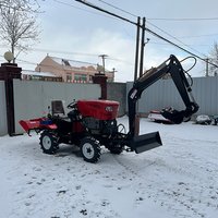 On Sale 25 Horsepower Multifunctional Agricultural Tracked Micro Tiller Mini Walking Tractor Orchard Greenhouse Planting