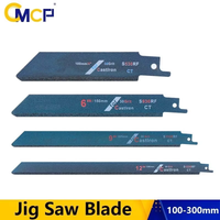 CMCP 1pc Jig Saw Blade 100/150/225/300mm 30 Grit Diamond Reciprocating JigSaw Blade For Cutting Tile Granite Marble Glass Cement