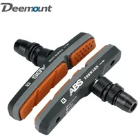 Deemount Dual Compound Mountain Pads for Linear Pull Brakes With Anti-lock Brake System ABS Threaded Wet Dry Conditions Use