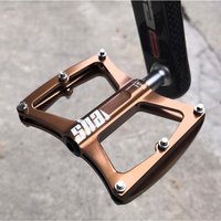 AliExpress NONE New 3 Bearings Bicycle Pedals Mountain Anti-slip Footboard Aluminum Alloy Ultralight Sealed Bearing Cycling Bike Pedals