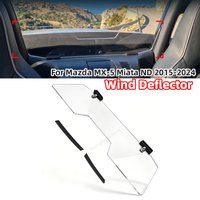 NEW Wind Deflector for Mazda MX-5 Miata ND 2015-2024 Soft Top, Acrylic Wind Screen Replacement No-Drill Clear Panelnew