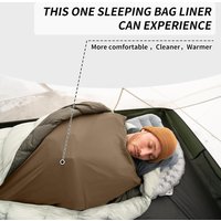 Ultralight Washable Sleeping Bag Liner,Lightweight Adult Sleep Sack & Travel Sheets for Backpacking,Hotel,Camping,Hostels