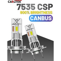 CARLitek H7 H4 LED Headlight Bulb Mini Wireless 6000K 7535 CSP for Car Headlamp Auto Diode Lamps H4 Turbo Led 12V High Low Beam