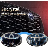 Car Front Grille Badge Trunk Emblem for Toyota Camry Corolla RAV4 Prius Hybrid Series Logo Replacement Decorative Accessories