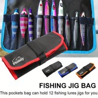12-Compartment Fishing Bait Bag, Adjustable Fishing Tackle Organizer, Fishing Gear Storage Bag