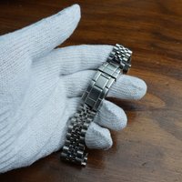 Rolamy Jubilee Watch Band For Rolex Seiko Stainless Steel Metal Strap 20mm 22mm Universal Straight End Vintage Screw Links Clasp