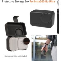 GO Ultra Plastic Protective Case Anti-scratch Full-Body Shell Cover With Wrist Strap for Insta360 GO Ultra Camera Accessories