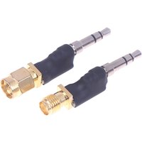 1PC Metal SMA To 3.5mm Male Adapter SMA Outer Screw Inner Hole Adapter To 3.5 Headphone Suitable For Radio