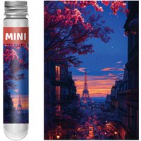 150 Pieces "Night in Paris" Mini Test Tube Puzzle Adult Cartoon Puzzle Toy Mini 150pcs Mini Size Puzzle Friends Loves Gift