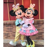 MINISO Mickey Minnie Mouse Cosplay Maskottchen Set Disney Klassische Cartoon Charakter Halloween Weihnachten Event Party Erwachsene CosplaySui