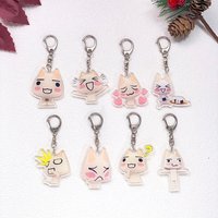 1/11Pcs Game Figures Inoue toro Keychain Accessories Acrylic Cute Charms Pendant For Bag Funny Key Holder Backpack Decoration