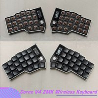 ZMK Corne Keyboard Choc Low Profile Split Keyboard Kit Hot-Swap Custom Wireless Use Nice View Screen Panasonic Roller