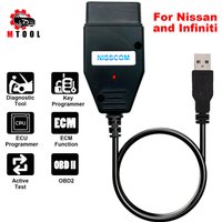 ITCARDIAG NISSCOM-Outil de diagnostic OBD2 pour Nissan et MF iti, clé antidémarrage, Cristal du capteur d'angle de braquage, prise en charge du programme ABS ECM