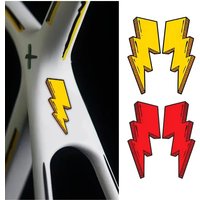 AliExpress NONE 1pcs Lightning Stickers Bicycle Frame Sticker Personalized Sticker for Mountain Bike and Motorcycle Helmets Bicycle Stickers