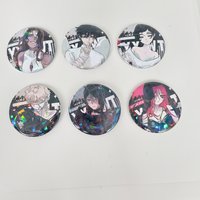 Anime Alien Stage Ivan Till Sua Mizi Luka Hyuna Cosplay Angels and Demons 58mm Badge Cartoon Emblem Brooch Keychains