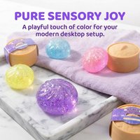 For Stress Balls Simulation Food Squishies Bun Steamer Squeeze Gifts Colorful Glitter Dumpling Release Ball Sensory Squeeze Toy