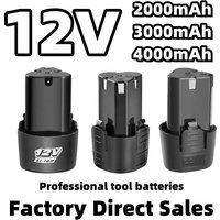 12V 4000mAh Universal Rechargeable Lithium Battery for Electric Screwdrivers, Drills, Mini Angle Grinders, and Other Power Tools