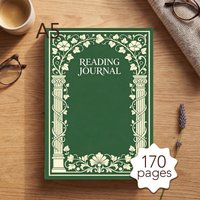 A5 Reading Journal for Book Lovers, The Perfect Tracker with Reading Log & Review Pages, Perfect Binding Reading Notebook