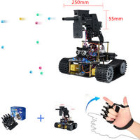 ACEBOTT ESP32 IoT WiFi Wheel Programmable Obstacle Avoidance Tracking Scratch Coding Starter Smart Robot Car kit for Arduino