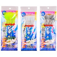 10hooks/Set Fishhooks String Hooks Sabiki Hook For Swivel Fishing sabiki Jig Head Luminous Beads