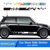 Car Door Side Stickers For jcw Cooper S R50 One D Works Hatchback Graphics Racing Sport DIY Decor Decals Tuning Accessories