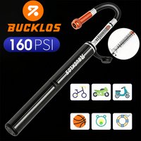 AliExpress BUCKLOS Bike Pump 160PSI Bicycle Air Pump Aluminum Alloy Mini Basketball Household Pump Portable Tire Inflator Cycling Parts