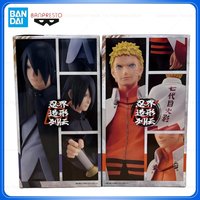 In Stock Banpresto Bandai Ninja World Style Collection Anime Naruto Uchiha Sasuke Uzumaki Naruto Original Action Figure Model DT