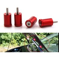 Engine Motor Hood Vent Spacer Riser Kit with Extended Bolts Car Hood Air Intake Riser for Universal Fitment
