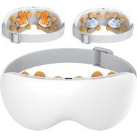 Heat and Cooling Eye Acupoint Massager Eye Care Massage Equipment Vibration Eye Mask Device with 12 Precision Massage Nodes