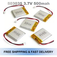 Rechargeable LiPo Battery 503035 3.7V 500mAh JST PH 2.0mm 2Pin For GPS Bluetooth Electronic Components