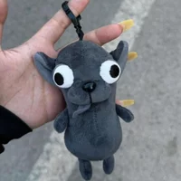 New Funny Chihuahua Plush Key Chains Pendant Puppy Stuffed Chihuahua Doll Weird Cute Realistic Plush Chihuahua Keychain Gift