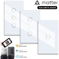 Matter Alexa smart switch Google No APP required Intelligent Control Scan QR Code to Connect Touch Light Switch