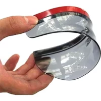 2pcs/Set Universal Flexible Car Back Mirror Eyebrow Rain Cover Car Acc Rainproof Blades PVC Rearview Mirror Rain Shade