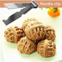 Stainless Steel Pastry Flower Clip Walnut Cookie-Mold Tool Baking Dough Decorating Tweezers Pastry Flower Pastry Modeling Tool